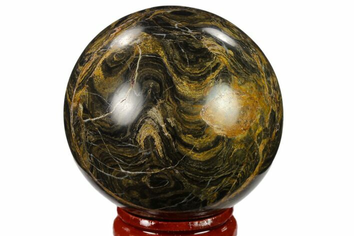Polished Stromatolite (Greysonia) Sphere - Bolivia #134719